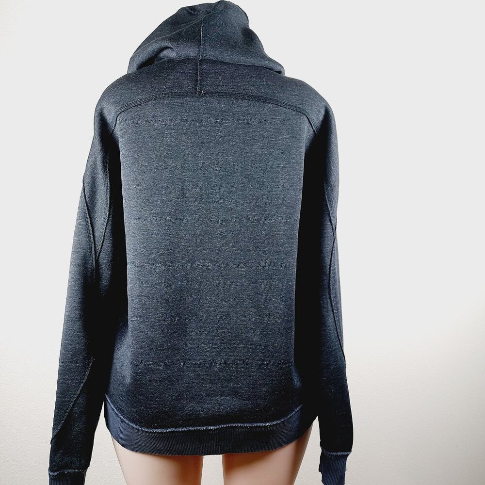 Nike Women's Black Fit Dry Raglon Sleeve Casual Full Zip Hoodie Size L - Picture 3 of 13